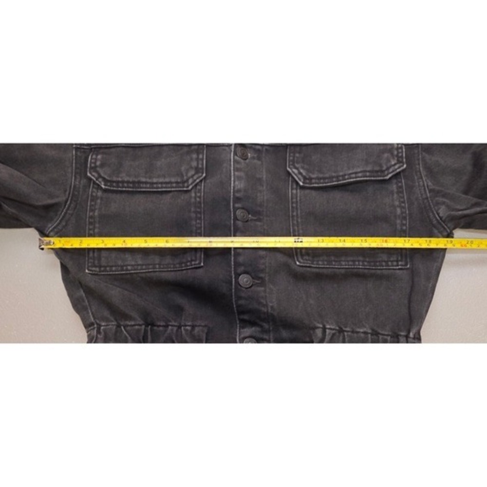 Free People We The Free Womens S Marci Black Denim Utility Jumpsuit - Picture 6 of 16